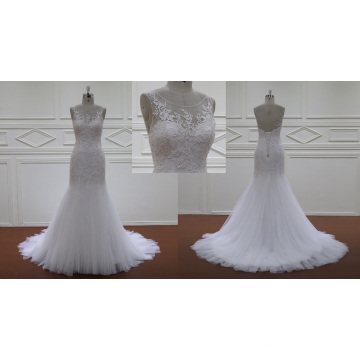 Robes de mariée à volants en dentelle blanche à volants 2016